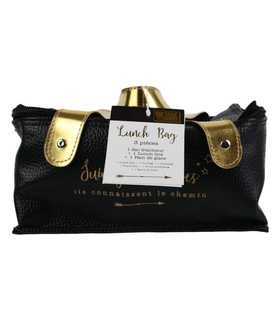 Set lunch bag avec boite de conservation 1.8 litres Chloé Suivez vos rêves-3