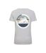 Womens/ladies Lake District Tree Ring Organic T-shirt Grey Mountain Warehouse-2