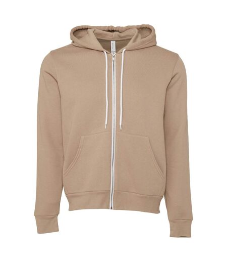 Sweat Capuche Unisexe Marron Clair Bella + Canvas