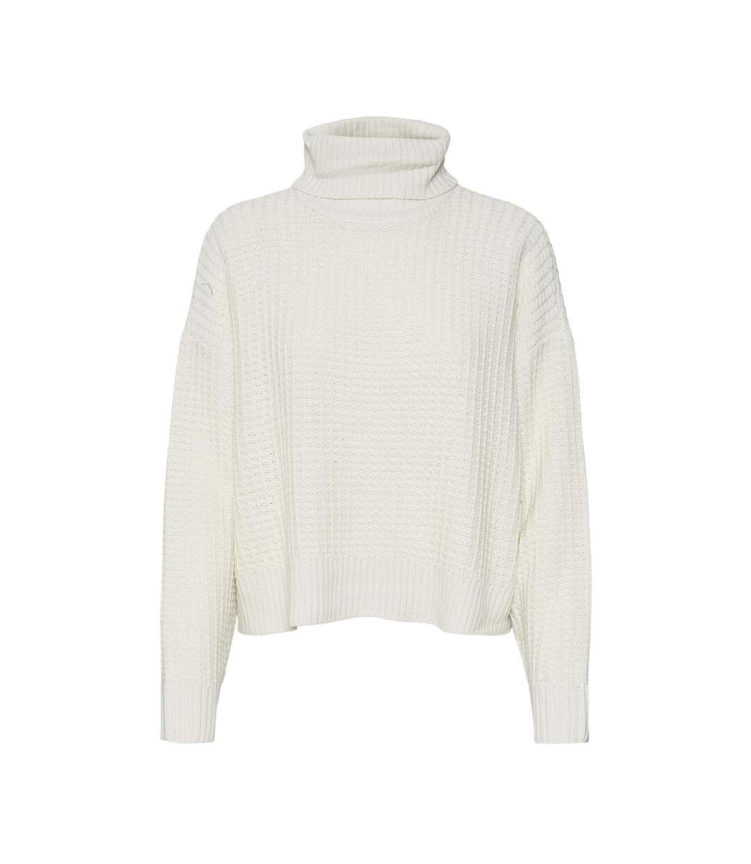 Pull beige femme vero moda momega-1