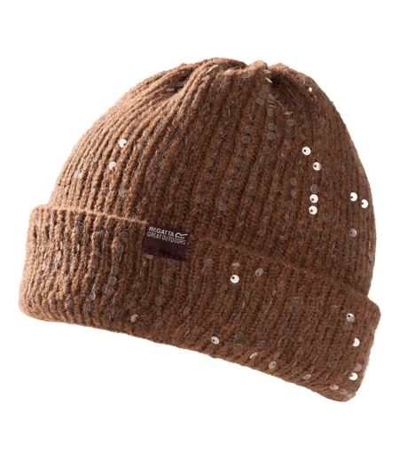 Bonnet Uni À Revers Lorelai Femme Marron Foncé Regatta