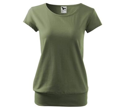 T-shirt style silhouette fluide - Femme - MF120 - vert kaki