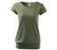 T-shirt style silhouette fluide - Femme - MF120 - vert kaki-1