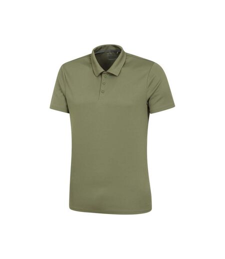 Mens Endurance Isocool Polo Shirt Khaki Green Mountain Warehouse