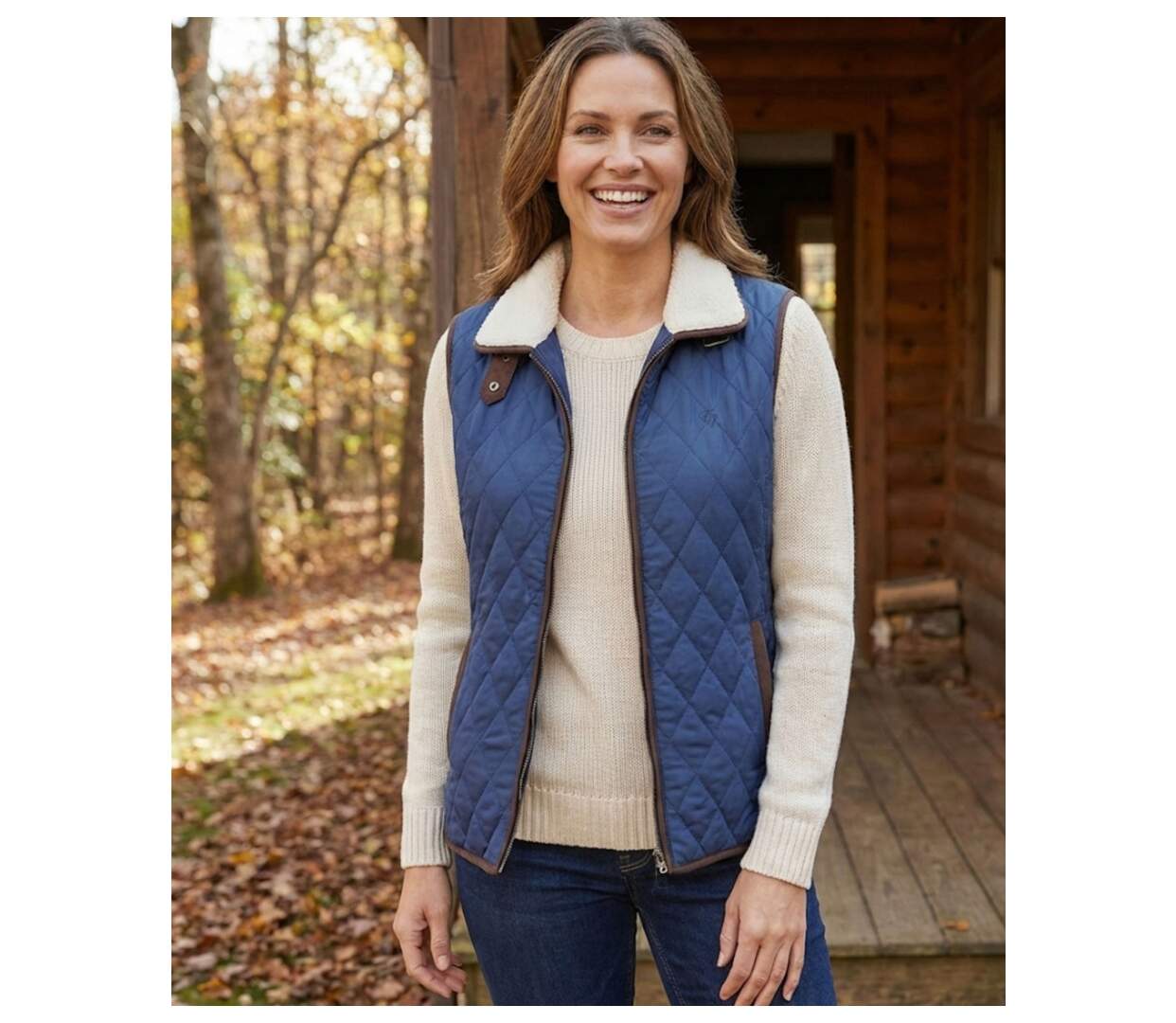Gilet Sans Manches Femme Matelassé Sadia – Chaud & Tendance-4