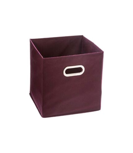 Boîte de Rangement Pliable Premium 31x31cm Aubergine