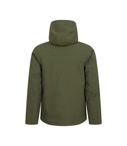 Mountain Warehouse Mens Coastline Borg Waterproof Jacket (Khaki Green)