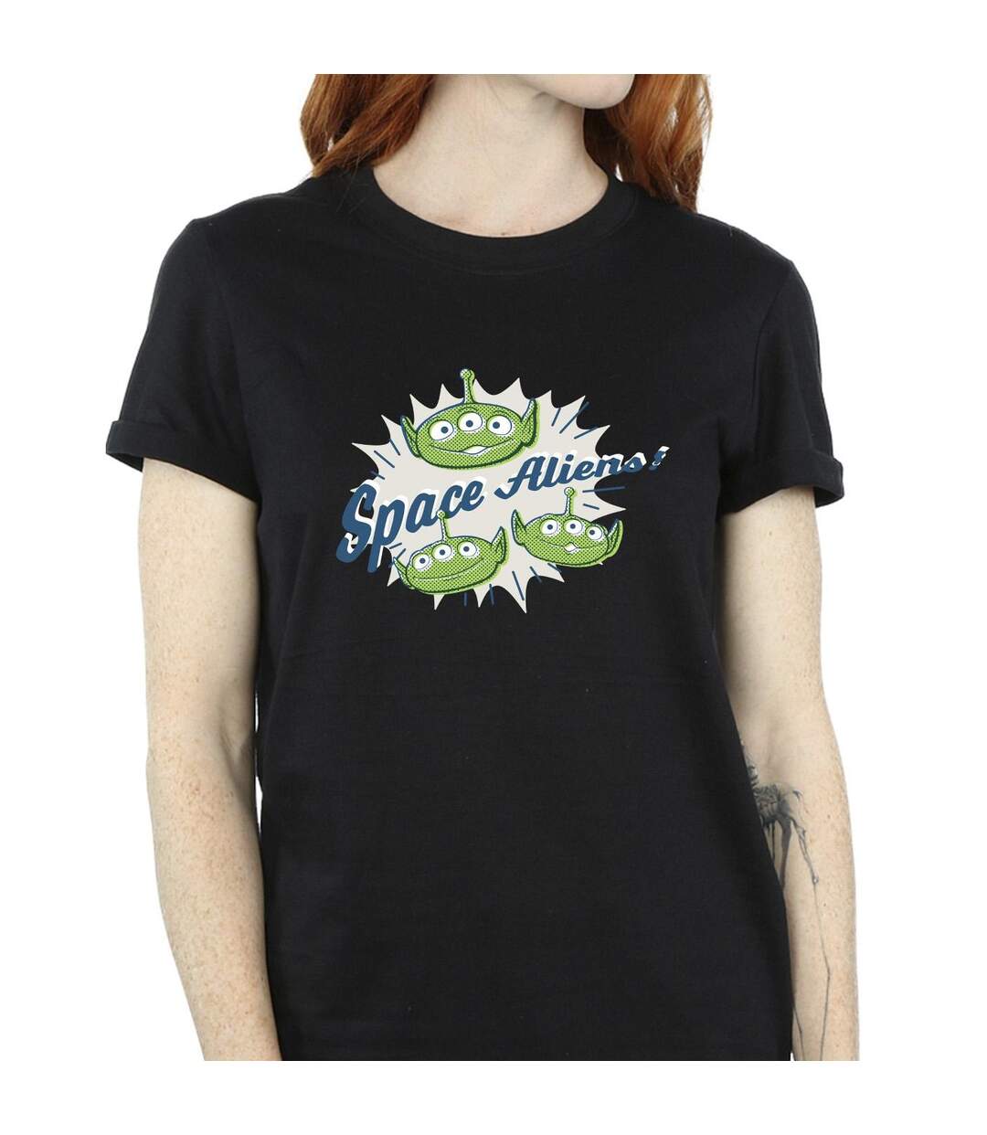 Disney Womens/Ladies Toy Story Aliens Cotton Boyfriend T-Shirt (Noir) - UTBI46926-3