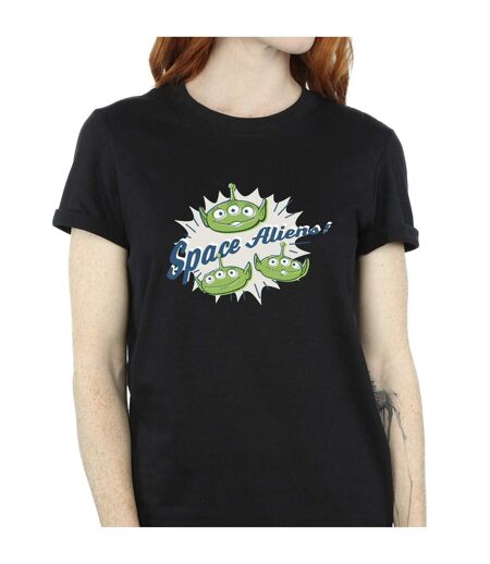 Disney Womens/Ladies Toy Story Aliens Cotton Boyfriend T-Shirt (Noir) - UTBI46926