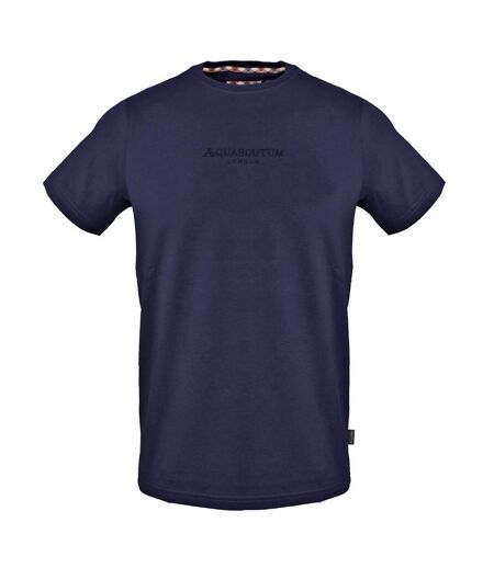 T-shirt Motif/style Logo Homme Bleu Marine Aquascutum