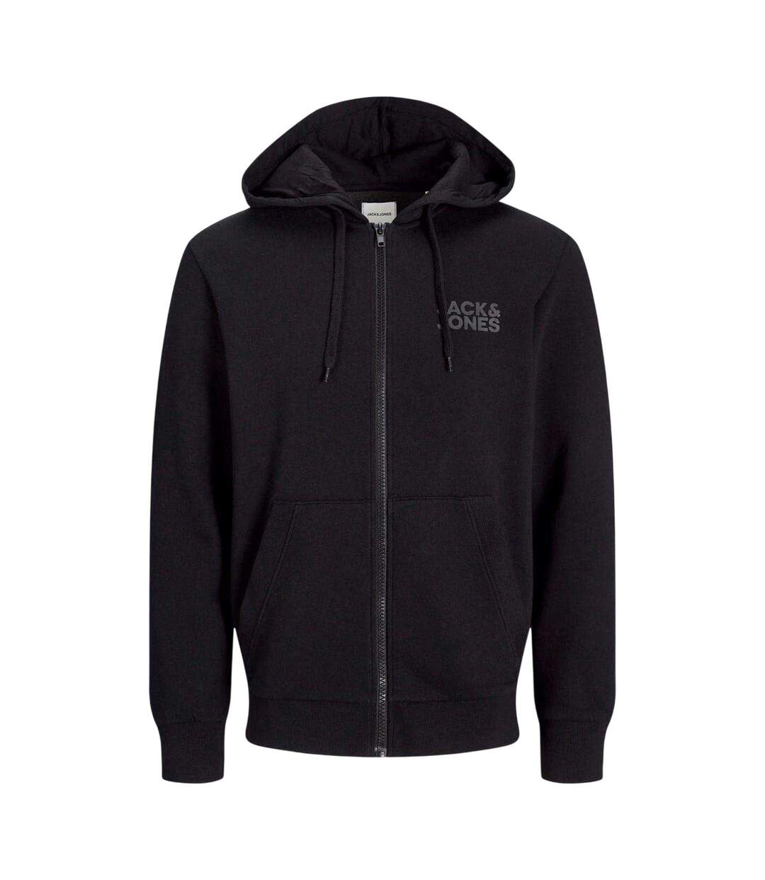 Veste À Capuche Motif/style Logo Homme Noir Jack And Jones-3