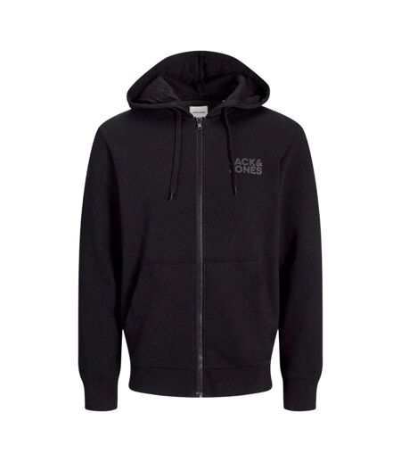 Veste À Capuche Motif/style Logo Homme Noir Jack And Jones
