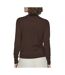 Pull marron femme vila comfy - l-2