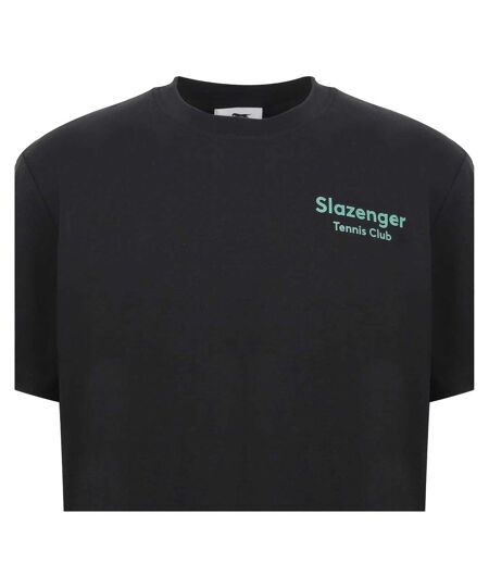 T-shirt Motif/style Imprimé Au Dos Tennis Club Homme Noir Slazenger