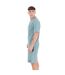 T-shirt Manches Courtes Motif/style Logo Homme Bleu Gris Duke-3
