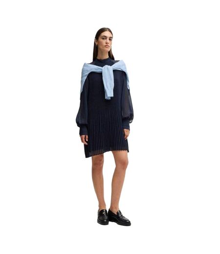 Robe Dolumi Femme Bleu Foncé Boss
