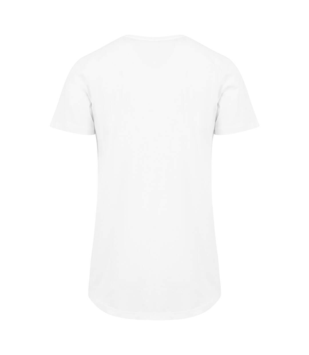 T-shirt long à manches courtes homme blanc Build Your Brand-2