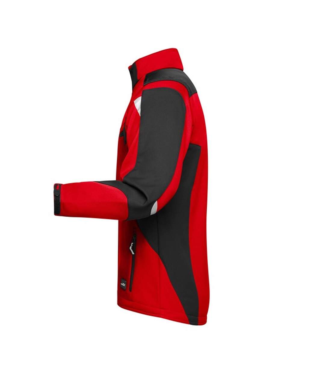 Veste Softshell Strong Adulte Rouge Noir James And Nicholson-3