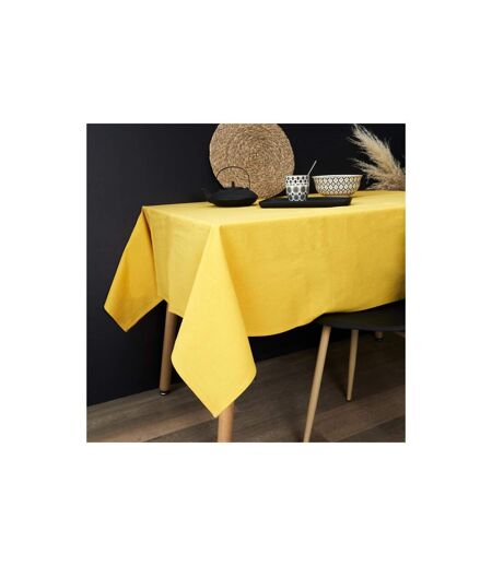 Nappe Rectangulaire Alaba 140x250cm Jaune Moutarde