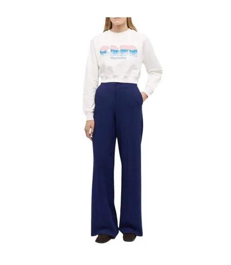 Womens/ladies Casa Clouds Cropped Sweatshirt White Casablanca