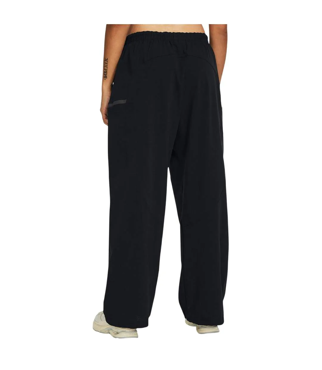 Womens/ladies Woven Relaxed Fit Joggers Black Under Armour-4