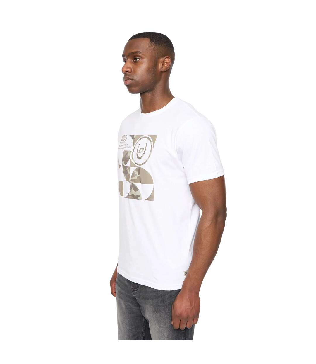 T-shirt camshapes homme blanc Duck and Cover-2