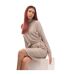 Robe manches longues bella femme marron clair Vero Moda-4