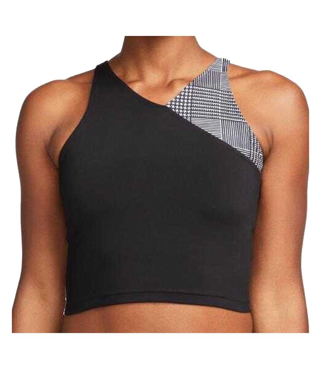 Débardeur Noir/Gris Femme Nike Crop Tank - L-3