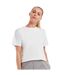 T-shirt Court Femme Blanc Mantis-4