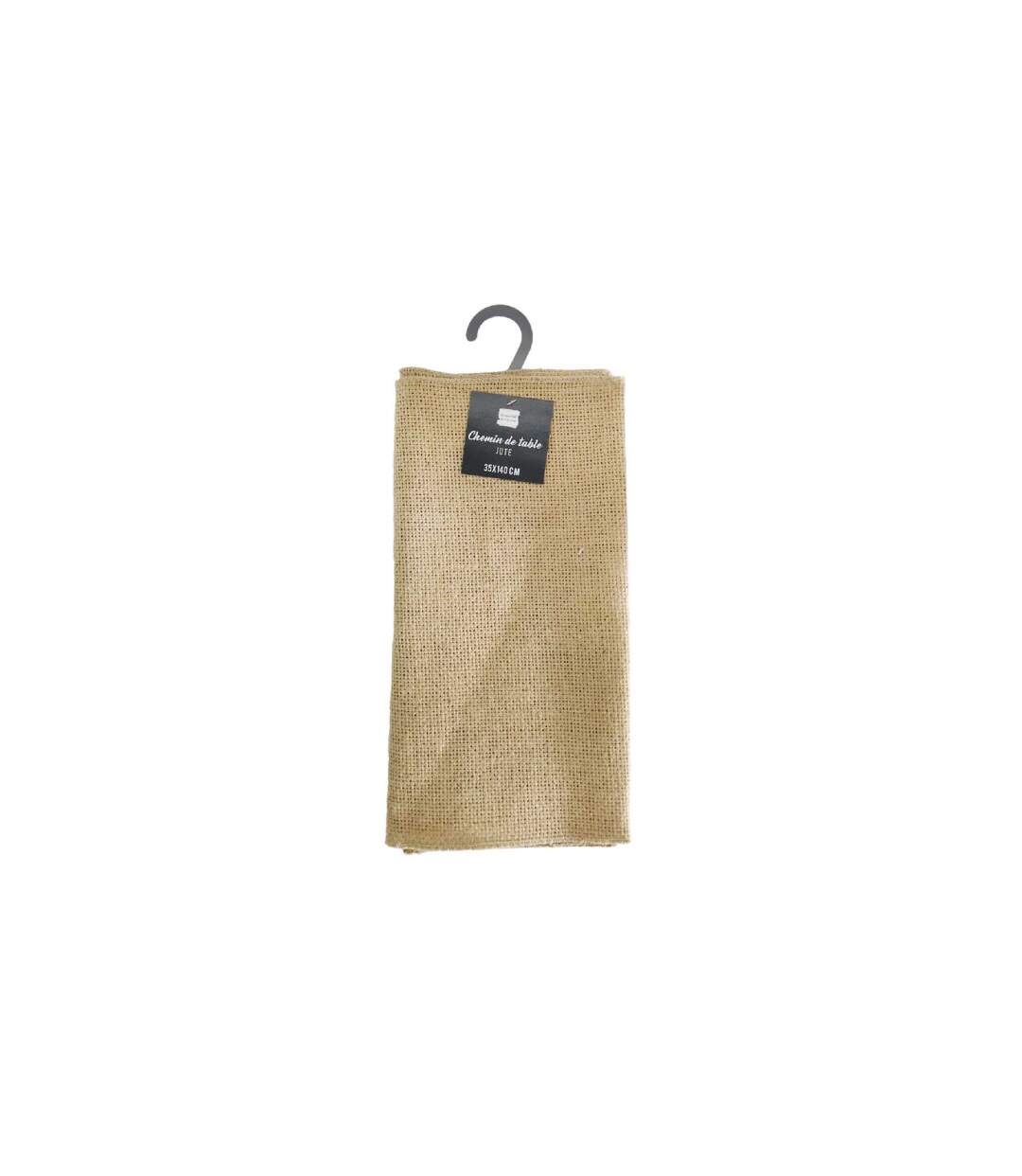 Chemin de Table en Jute Leny 35x140cm Beige-4
