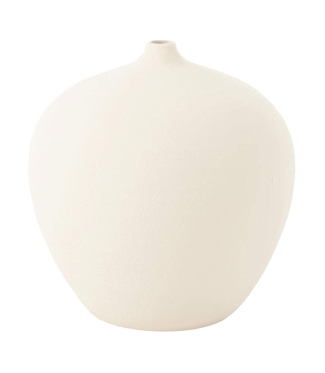 Vase Bouteille en Argile Cassia 35cm Blanc-1
