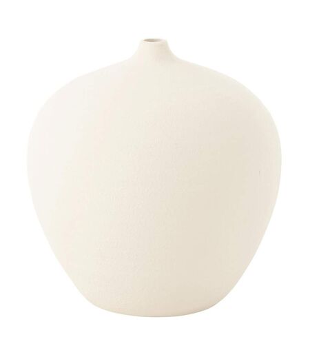 Vase Bouteille en Argile Cassia 35cm Blanc