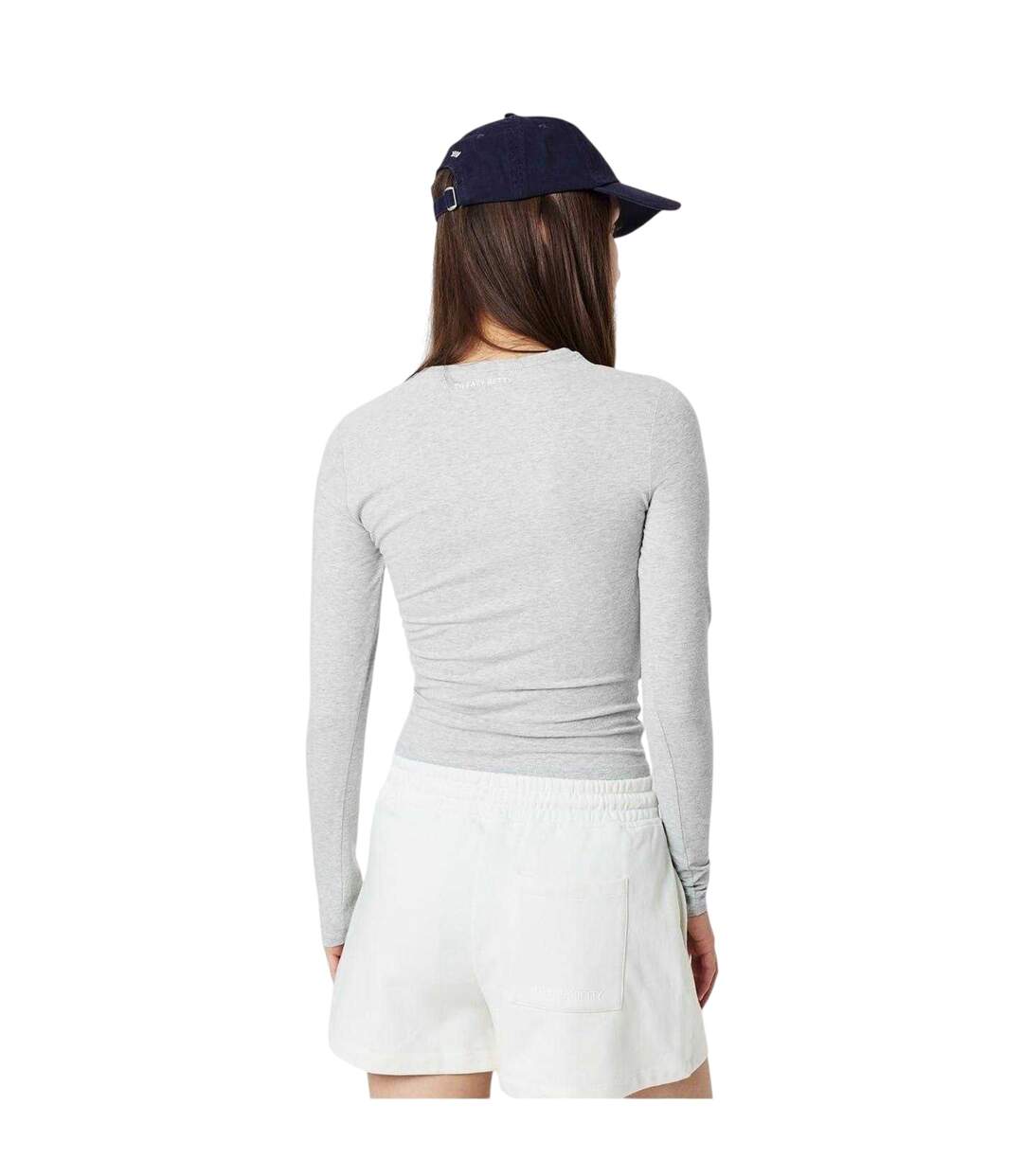 T-shirt Manches Longues Femme Gris Clair Chiné Sweaty Betty-3