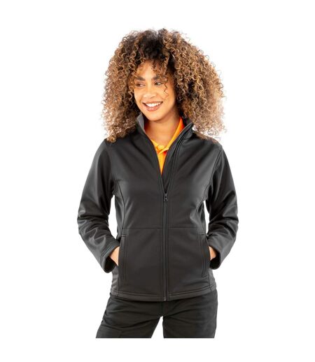 Result Core Womens/Ladies Soft Shell Jacket (Black) - UTRW10186