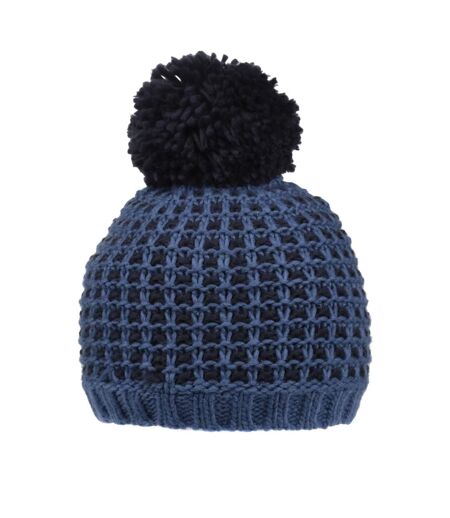 Womens/ladies Dalary Bobble Beanie Slate Blue Navy Regatta
