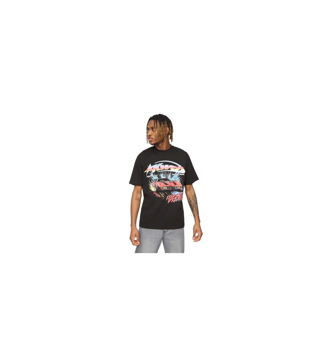 Mens Fastlane T-shirt Black Kings Will Dream-1