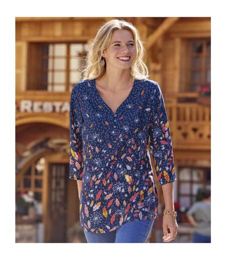 Blouse femme bleu marine Atlas For Women