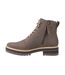 Womens/ladies Wylder Leather Ankle Boots Green Toms-3