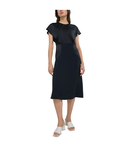 Robe Mi-longue Femme Noir Boss