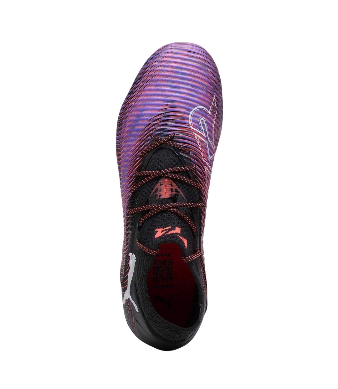 Womens/ladies Future 8 Ultimate Firm Ground Football Boots Black Purple Puma-4
