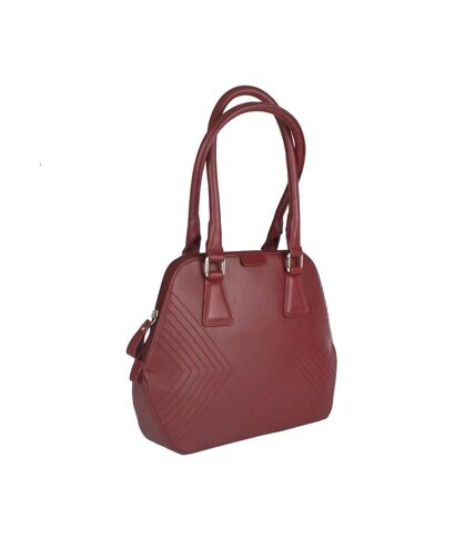 Eastern Counties Leather Womens/Ladies Twin Handle Bag (Cranberry) (One size) - UTEL330