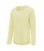 Womens/ladies Serenity Long-sleeved T-shirt Wax Yellow Dare 2B-3
