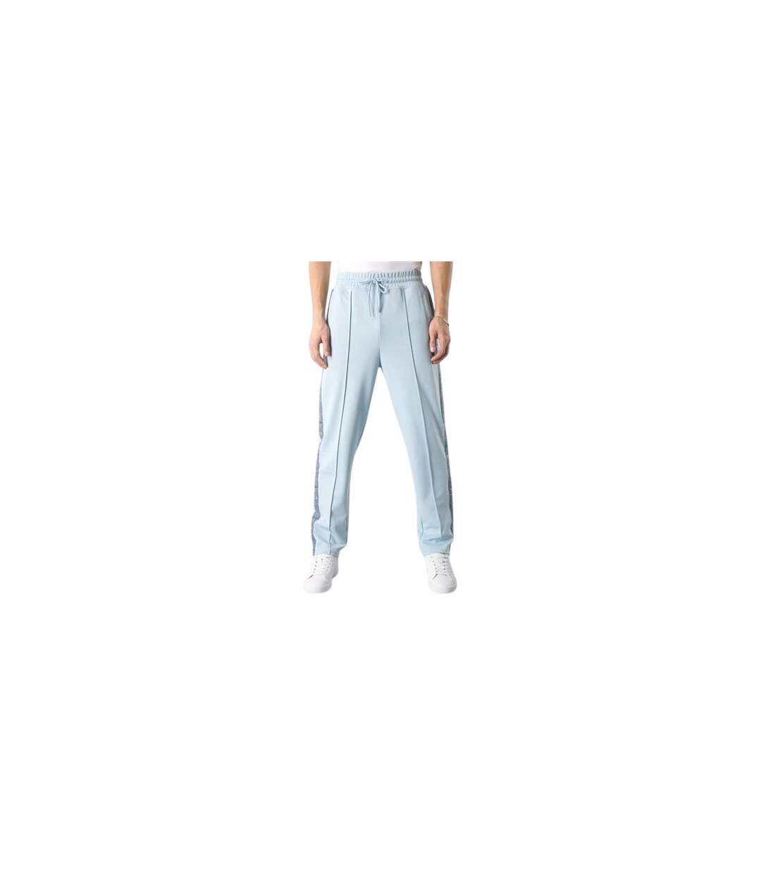 Mens Paisley Tracksuit Bottoms Light Blue Pretty Green-1