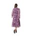 Principles Womens/Ladies Floral Tiered Shirt Dress (Purple) - UTDH6702