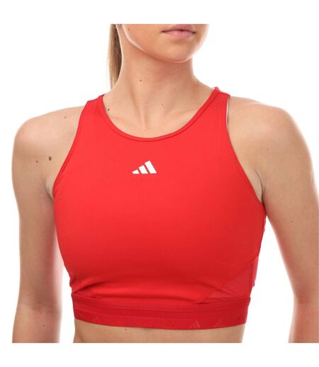 Haut court hyperglam femme rouge / blanc Adidas