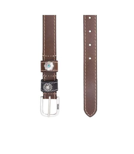 Ceinture marron femme diesel b-texa belt