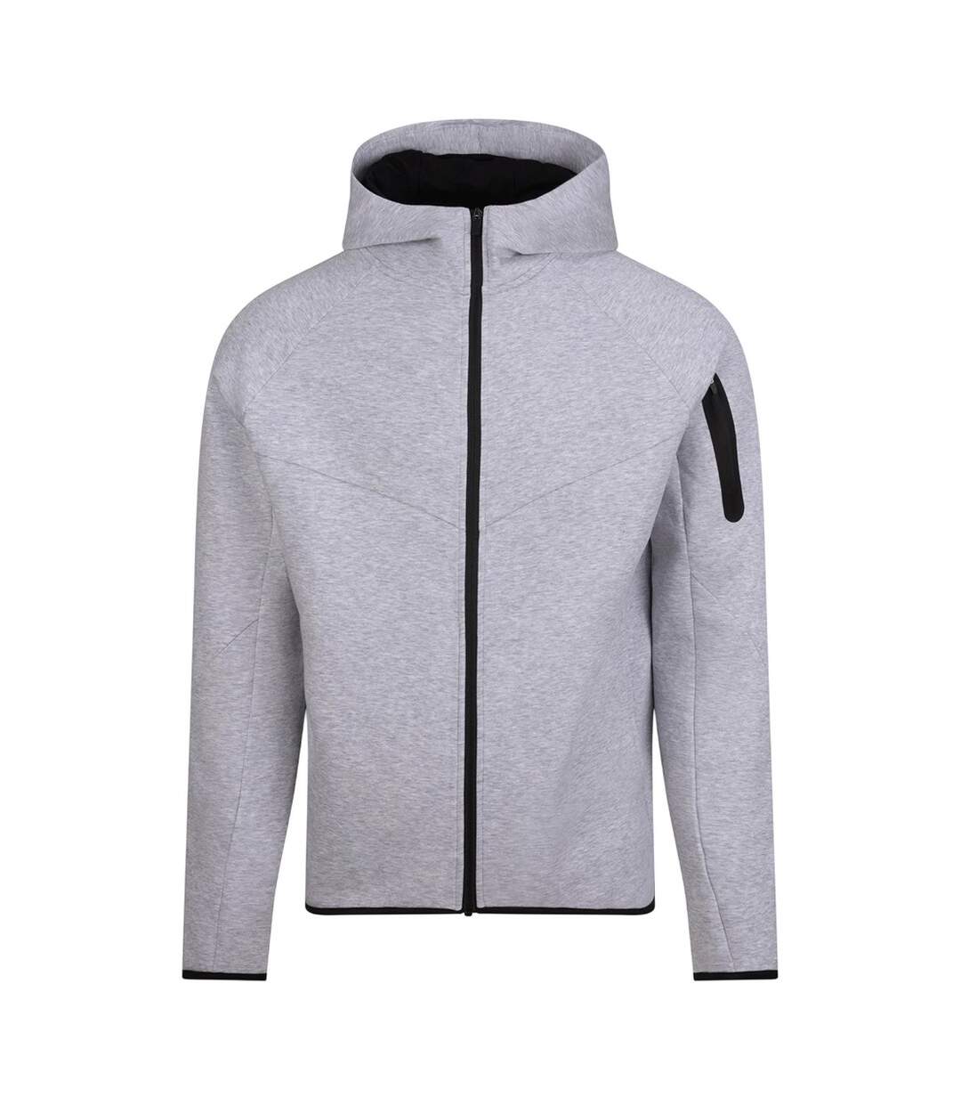 Mens Awdis Adapt Fleece Full Zip Hoodie Sport Grey Just Cool-1