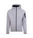 Mens Awdis Adapt Fleece Full Zip Hoodie Sport Grey Just Cool-1