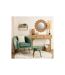 Tabouret Imprimé en Velours Sango 40cm Vert-2