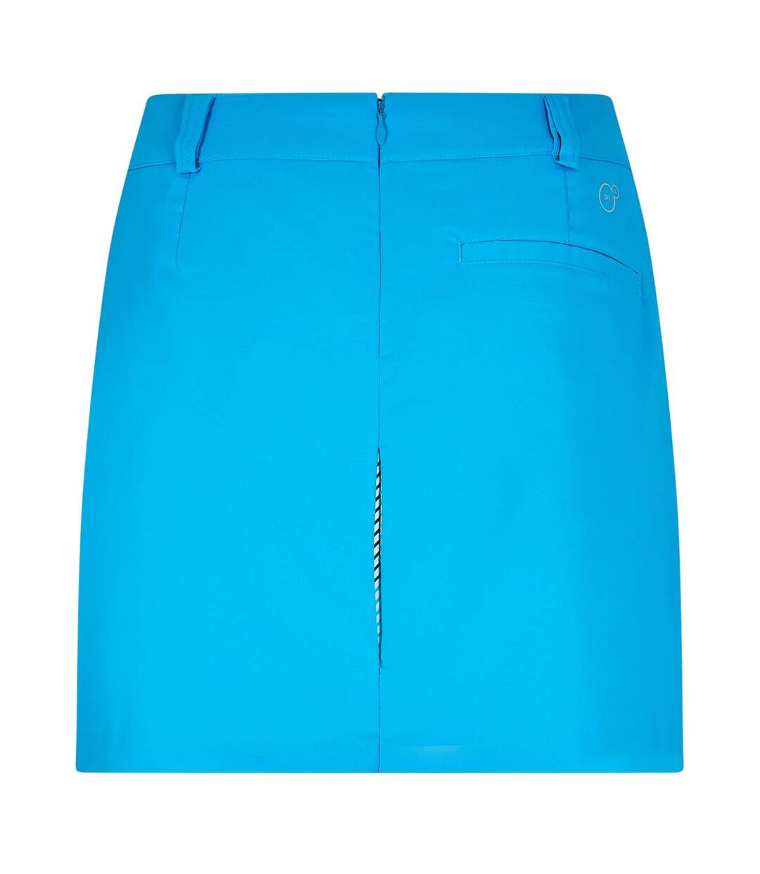 Womens/ladies Woven Pleated Golf Skort Blue Puma-2